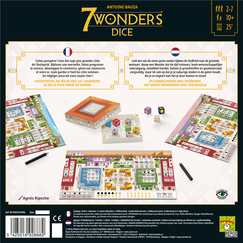 7 Wonders Dice