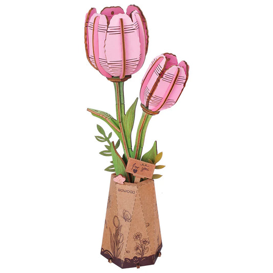 Robotime Pink Tulip / Roze Tulp TW082