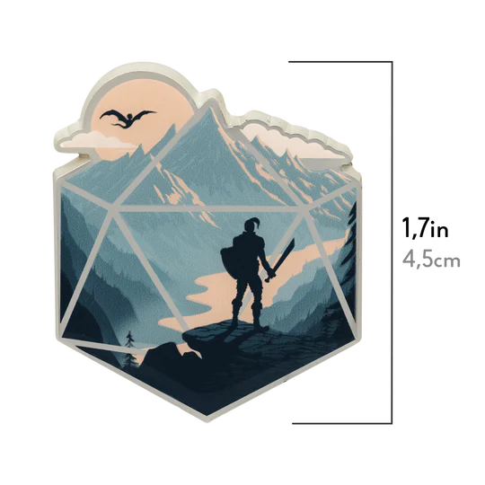 The d20 Champion Pin