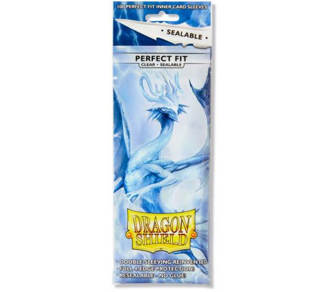 Dragon Shield Perfect Fit Inner Sleeves (100) - Clear Sealable