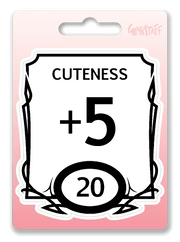 Stat Block Cute Sticker