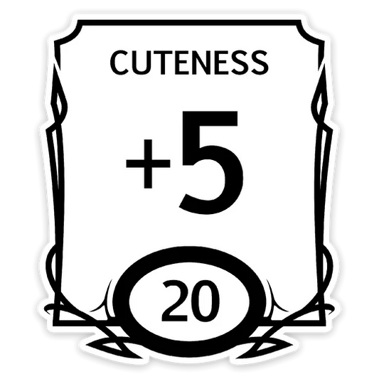 Stat Block Cute Sticker