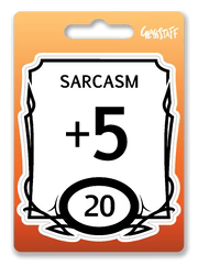 Stat Block Sarcasm Sticker