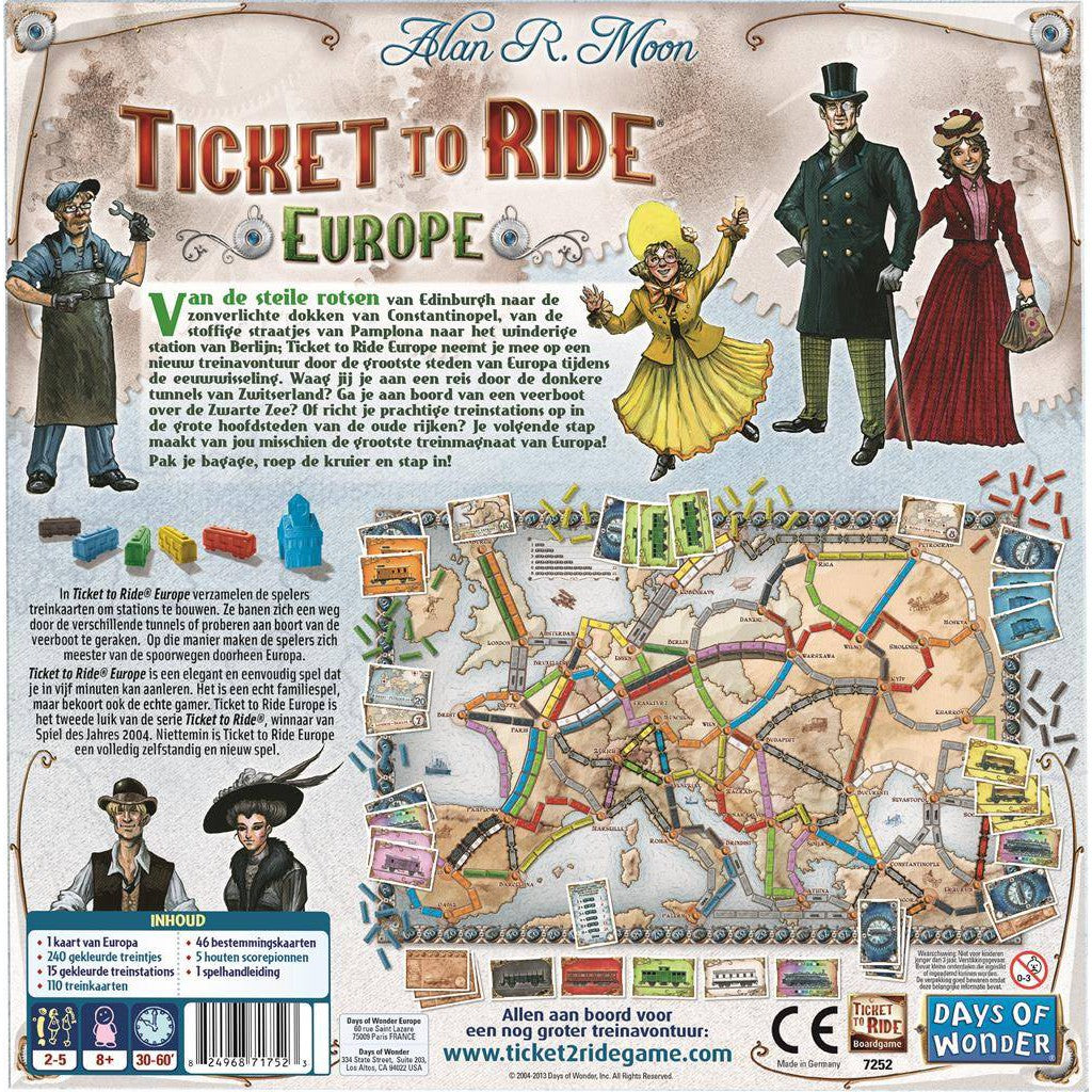 Ticket to Ride - Europe NL versie ( Basisspel )