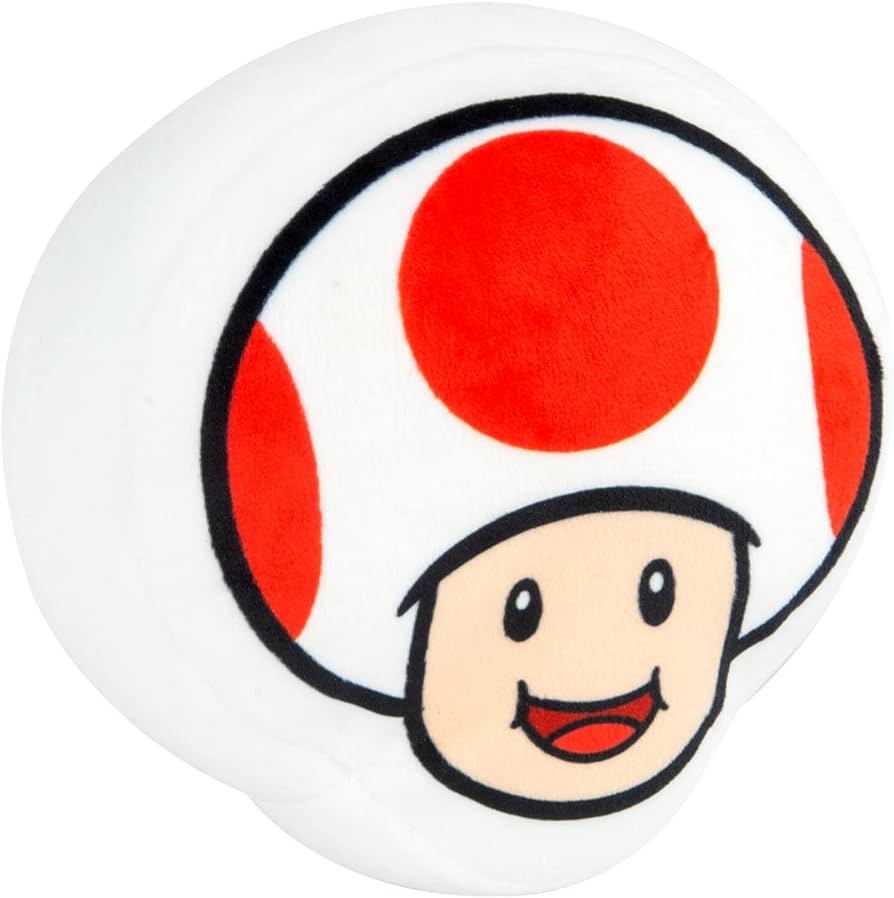 Mario Kart Mocchi-Mocchi Plush - Toad pillow